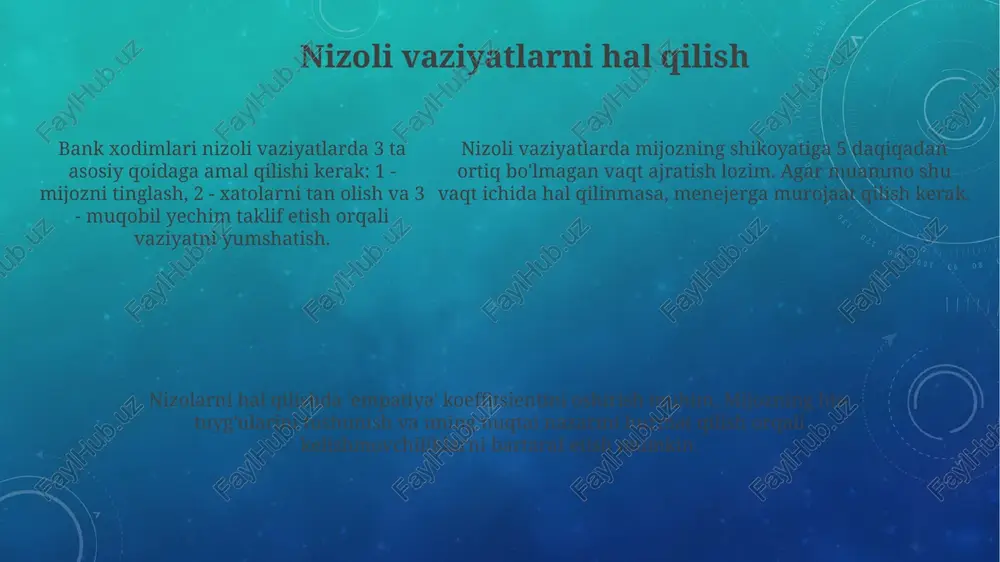 bankhodimining etiketi va mijozlar bilan munosabati - Page 5