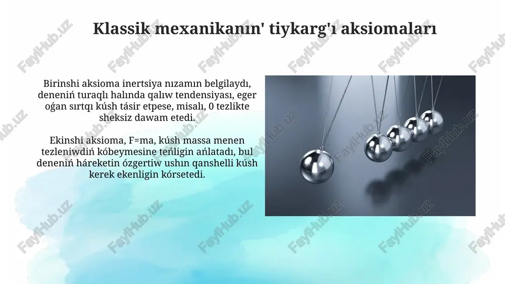 materiallıq ob'ektlerdin dinamikası - Page 5