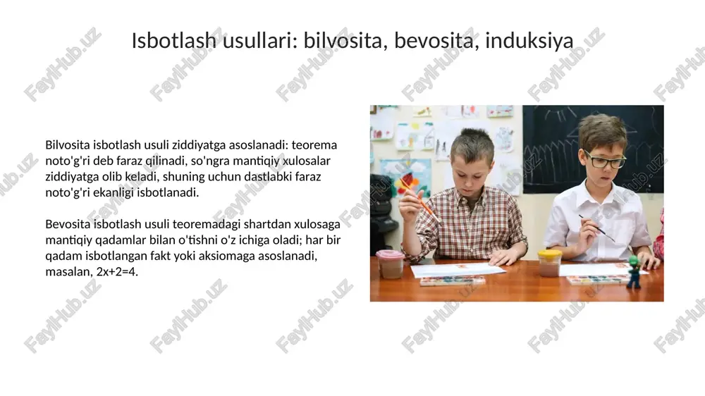 matematikada o'quvchilarni teoremalarni matematik tasdiqlarini isbotlashga o'rgatishning xususiyatlari - Page 5