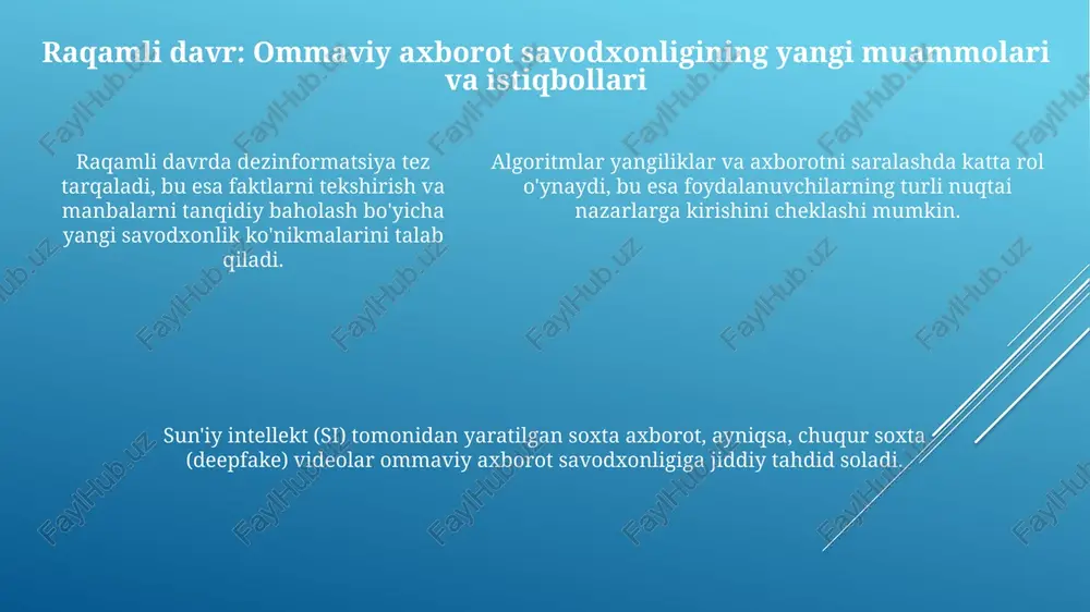 mediasavodxonlik va axborot madaniyatining tarixiy evolyutsiyasi - Page 5