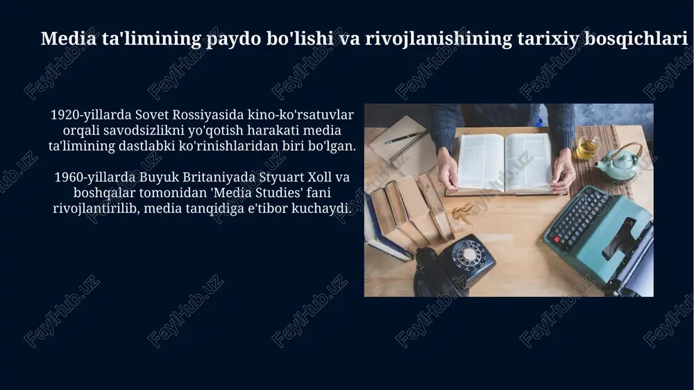 mediatalim tarixi predmeti va tushunchasi - Page 5