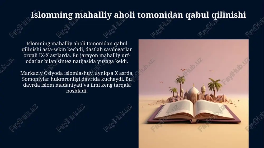 movoronahirda islomning tarqalishi: umumiy ko'rinish - Page 5