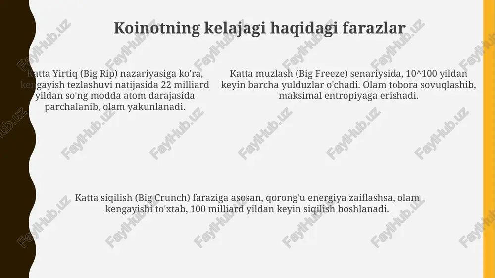 olamning paydo bulishi va rivojlanishi to'g'risidagi nazariyalar - Page 5