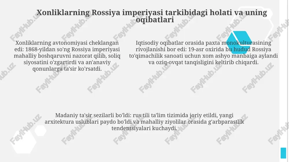 oʻzbek xonliklari va rossiya imperiyasi munosabatlari - Page 5