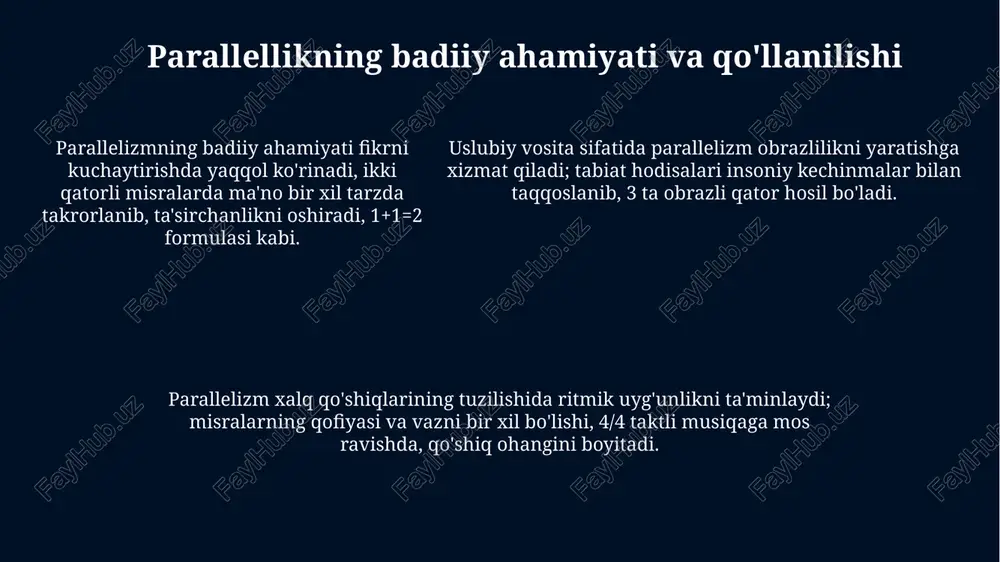 parallelizm in o'zbek xalq qo'shiqlar - Page 5