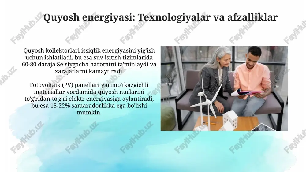 qaytatiklanuvchi energiya turlari vaularni avzalliklari - Page 5