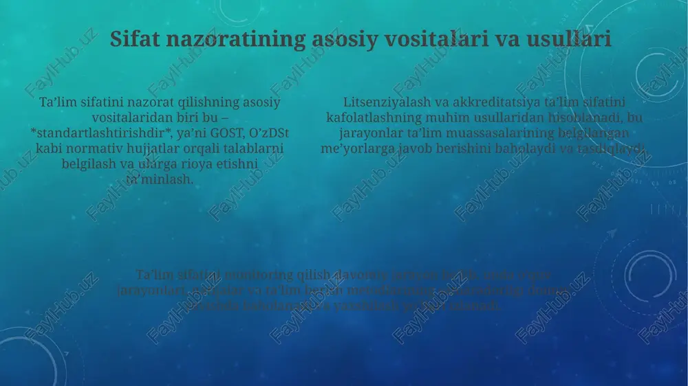 ta'lim sifatini nazorat qilishning tashkiliy-huquqi mexanizmlari - Page 5