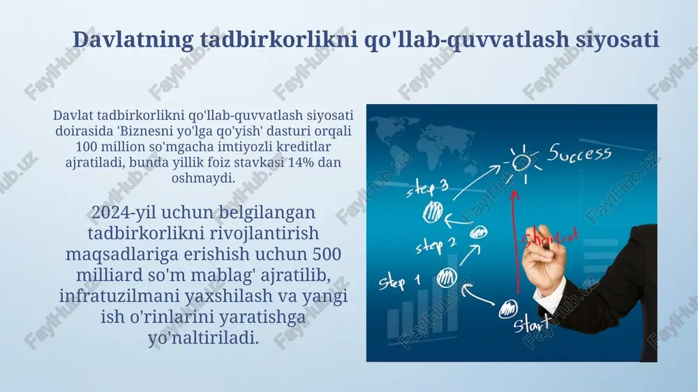 tadbirkorlikni rivojlantirish chora tadbirlari - Page 5