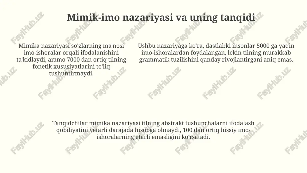 tilning paydo bo’lishi to’g’risidagi asisiy nazariyalar - Page 5