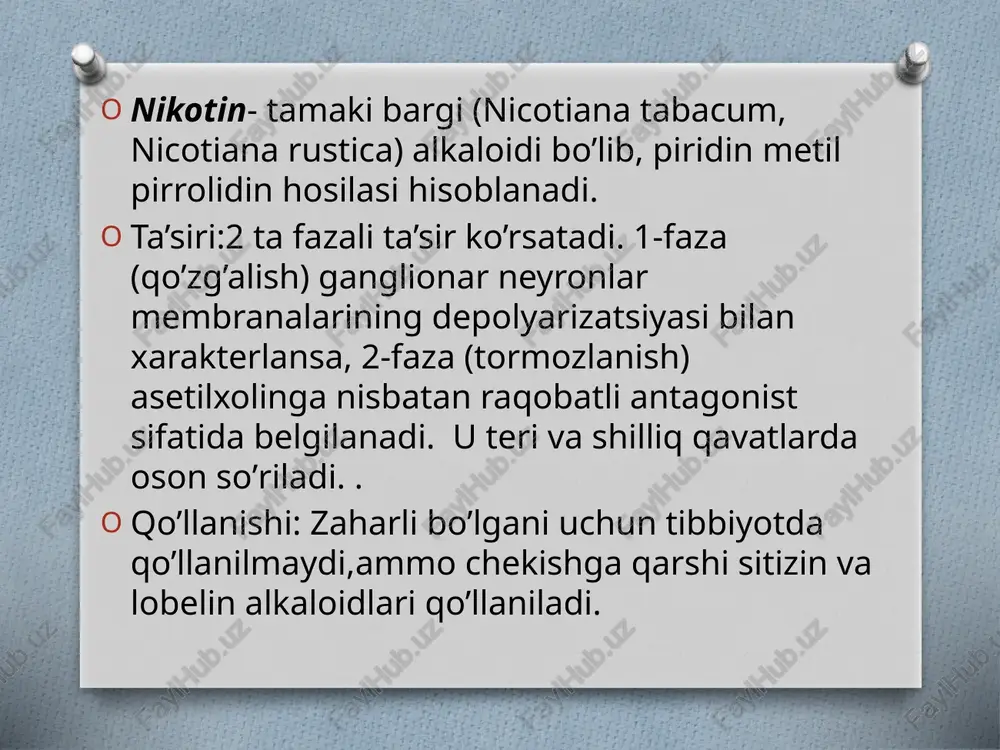 n-xolinoreseptorga ta`sir etuvchi dorilar - Page 5