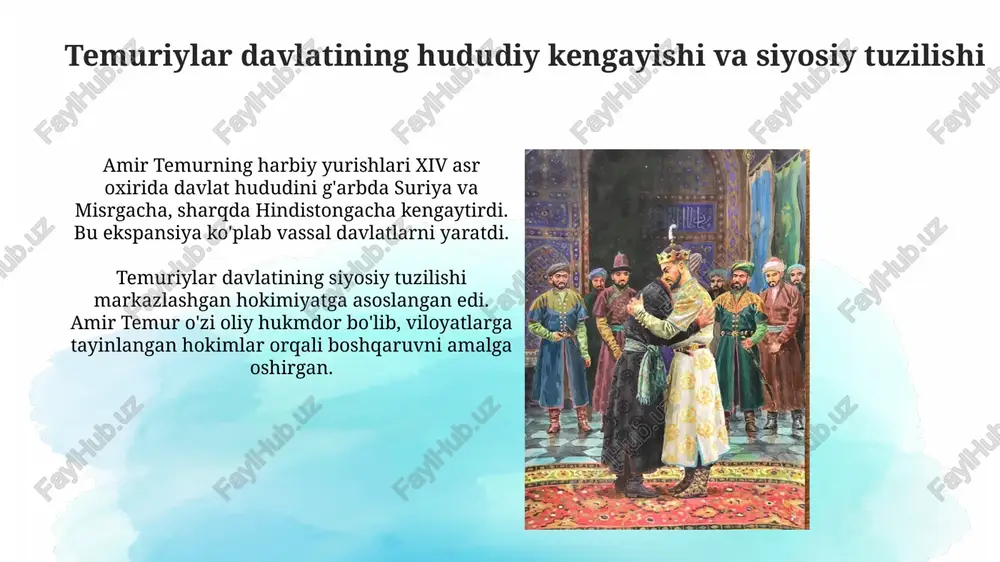 amir temur davlatining shakllanishi va taraqqiyoti - Page 5