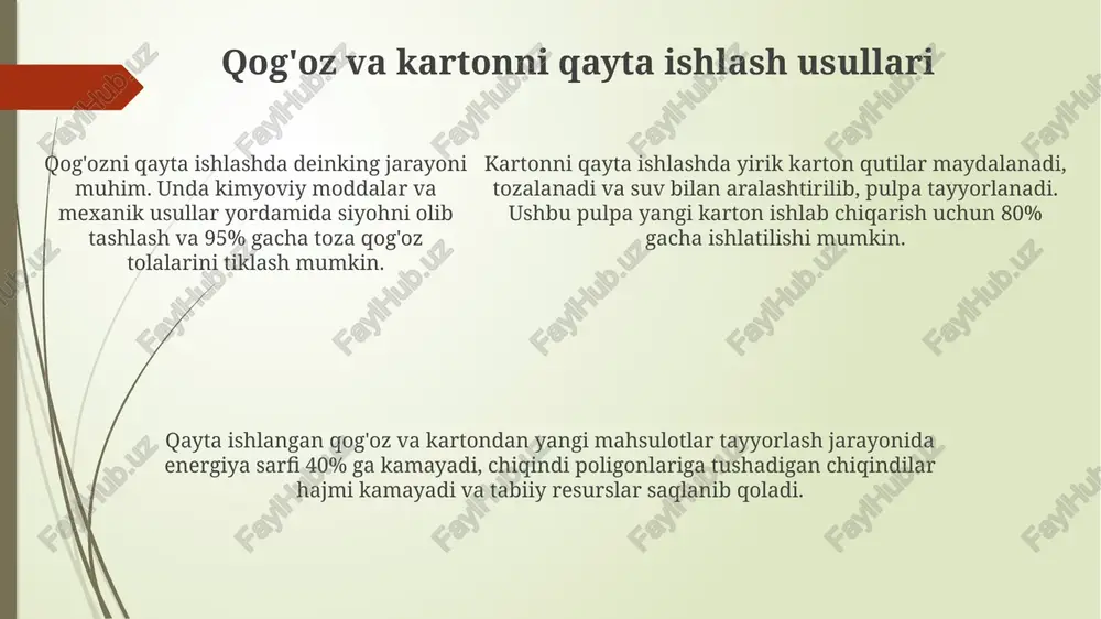 qog'oz va karton turlari - Page 5