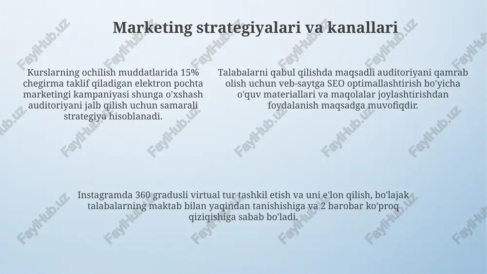 ta'lim muassasasida marketing xizmati - Page 5