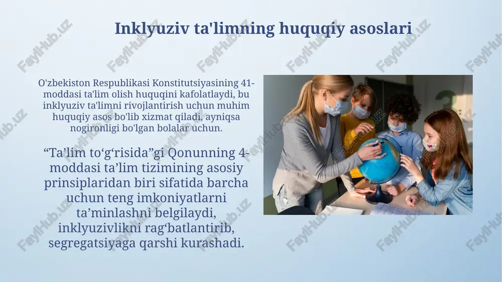 inklyuziv ta'lim: mohiyat, tamoyillar va modellar - Page 5