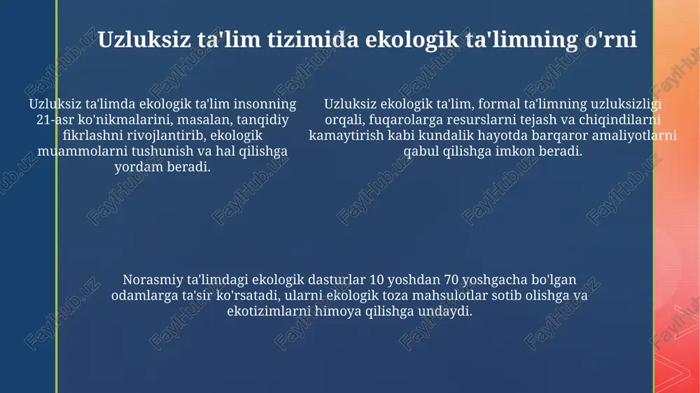uzluksiz taʼlimda ekologik taʼlim konsepsiyasi - Page 5