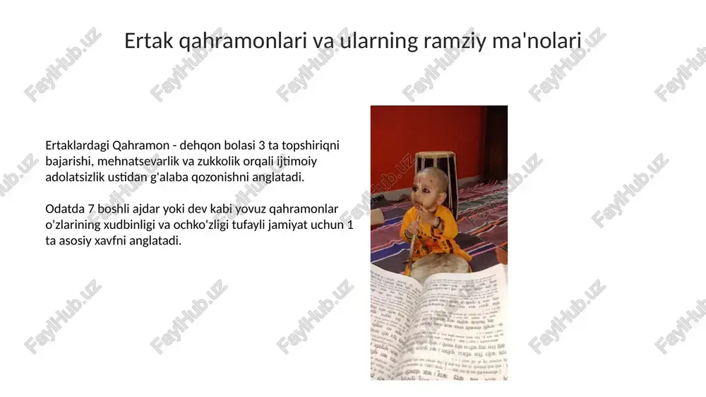 folklor og'zaki ijodidagi an'anaviy obrazlar - Page 5
