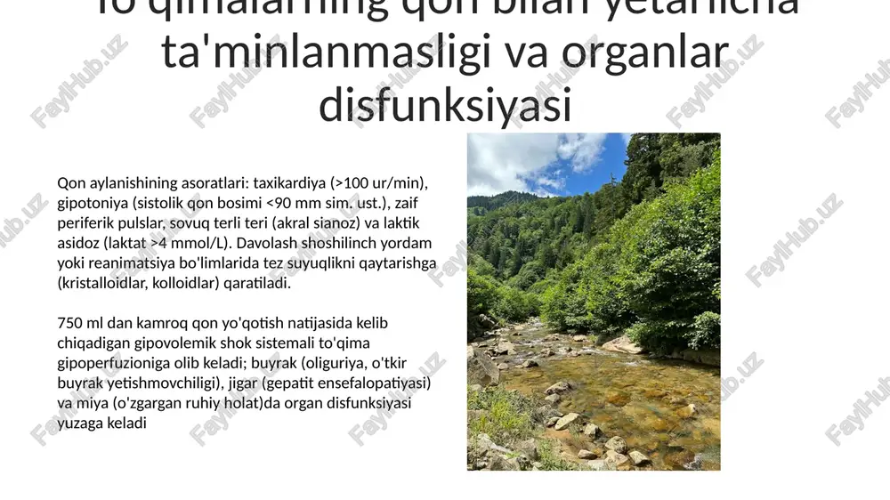 gipovolemiyada qon aylanishining buzilish asoratlari - Page 5