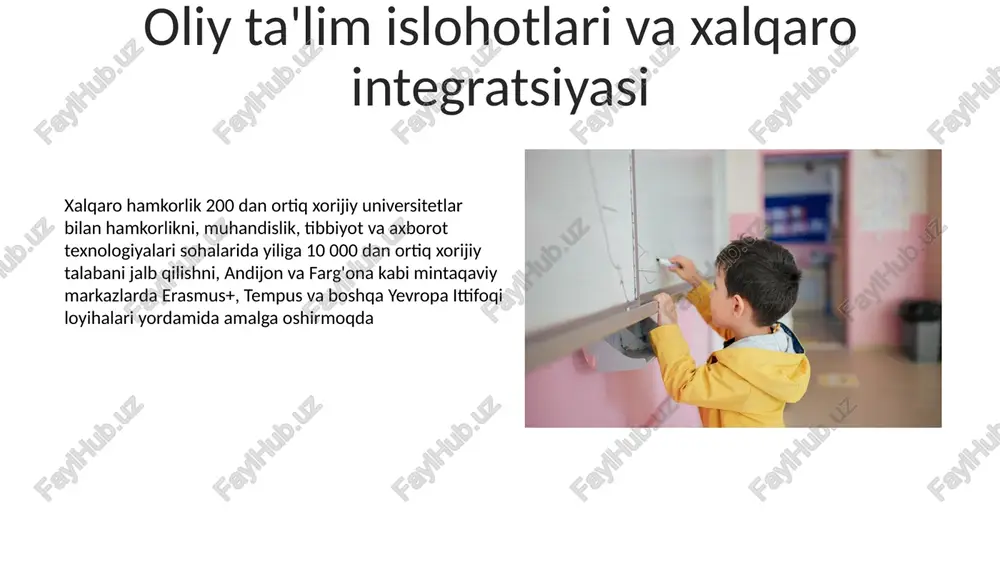 mustaqillik yillarida o'zbekiston respublikasida ta'lim sohasida amalga oshirilgan islohotlar - Page 5