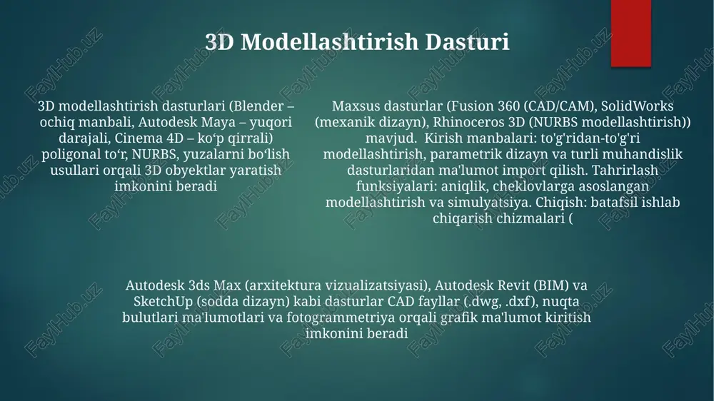 grafik axborotlarni kiritish va tahrirlash chiqarishning dasturiy vositalar - Page 5