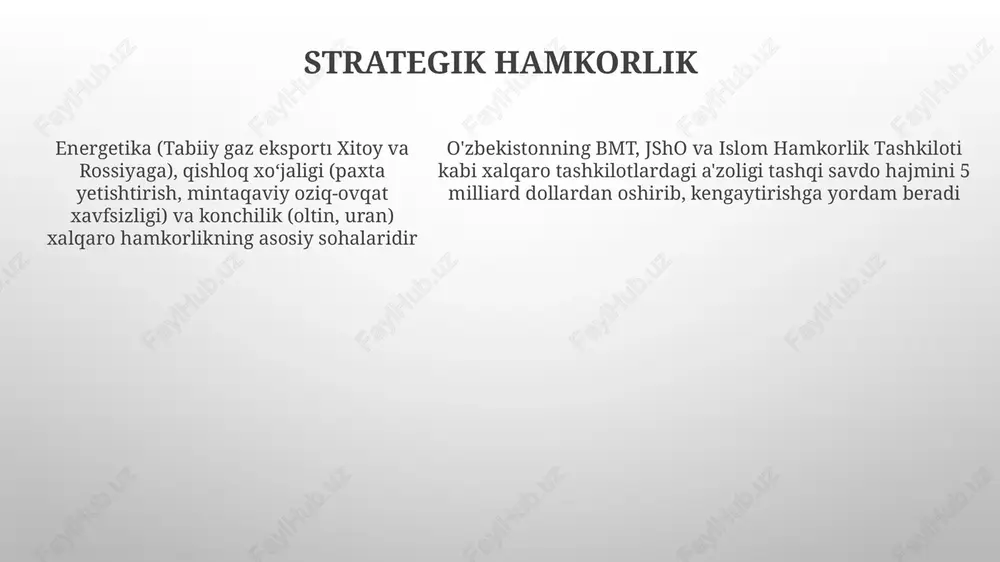 oʻzbekiston xalqaro hamkorlik aloqalari - Page 5