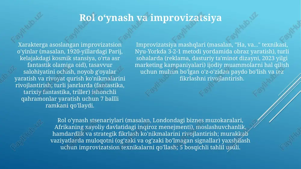 ijodiy tafakkurni rivojlantirish usullari - Page 5