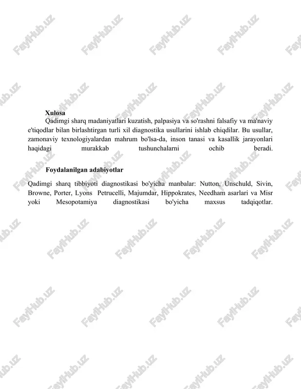 qadimgi sharq mamlakatlarida tashxislash usullari - Page 5