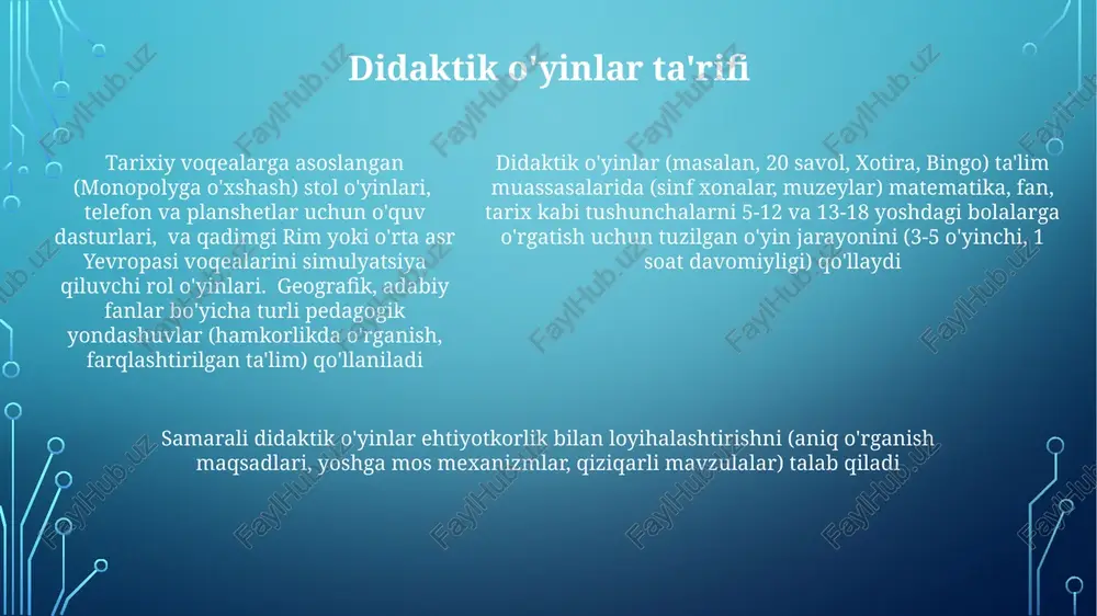 samarali didaktik o'yinlarni loyihalash - Page 5