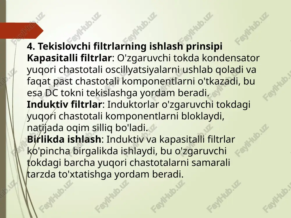 o'zgaruvchan to'knito'g'irlash va tekislovchi filtrlar - Page 5