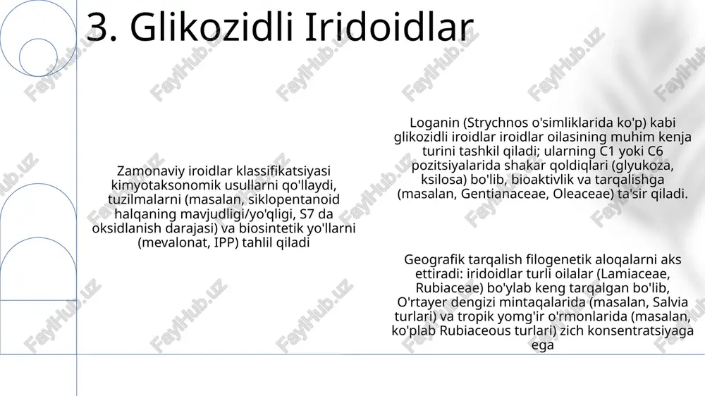 iridoidlarning zamonaviy tasnifi - Page 5