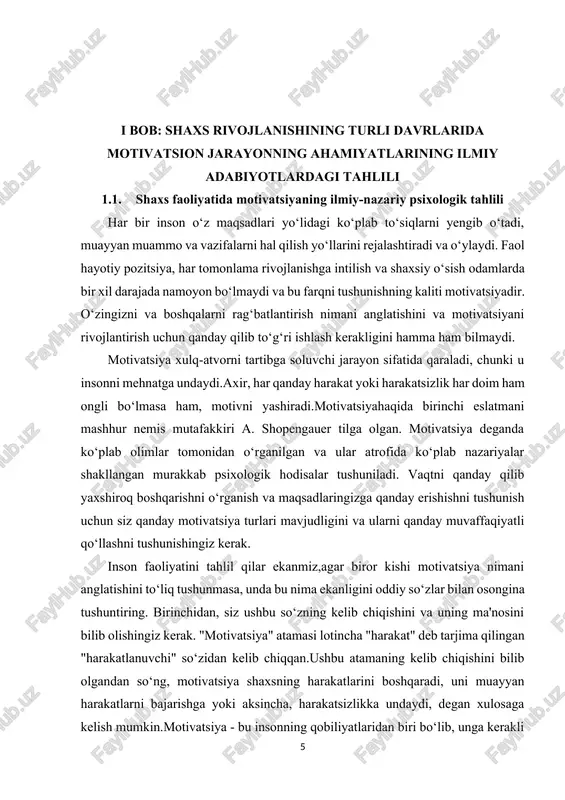 xsning motivatsiyasini ijobiy va salbiy, barqaror va beqaror turlarga bo‘lish mumkin. o‘ziga xos xususiyatlarga ega bo‘lgan tashqi va ichki motivatsiya ham mavjud. har qanday odam uchun ijobiy motivatsiya yoqimli his-tuyg‘ular bilan qo‘llab-quvvatlanishi kerak, salbiy motivatsiya esa salbiy tajribalardan qochishga qaratilgan. barqaror motivatsiya insonning asosiy fiziologik ehtiyojlarini qamrab oladi va doimiydir, beqaror motivatsiya esa shaxsning ehtiyojlariga bog‘liq (masalan, yomon odatlarga qarshi kurash). bundan tashqari, individual, guruh va kognitiv motivatsiya ajratiladi. har bir shaxs uchun motivatsiyaning individual turi organizmning fiziologik holatini saqlab qolishdan iborat bo‘lib, guruh motivatsiyasi ijtimoiy aloqalarni qurish bilan bevosita bog‘liqdir.kognitiv motivatsiya yangilikni o‘rganishga qaratilgan bo‘lib, o‘yin, tadqiqot faoliyati shaklida namoyon bo‘ladi.odamlarni ishlashga undagan barcha sabablar orasida eng keng tarqalgan motivlar ham tanlangan. ko‘pincha odamlar o‘z harakatlarida hokimiyat, o‘zini o‘zi tasdiqlash, identifikatsiya qilish, qo‘shilish, o‘z-o‘zini rivojlantirish motivlari, shuningdek, tashqi va ijtimoiy ahamiyatga ega motivlarga asoslanadi. boshqa motivlar ham inson faoliyati uchun asosiy motivatsiyaning tarkibiy qismlari bo‘lishi mumkin. sizni turli xil …