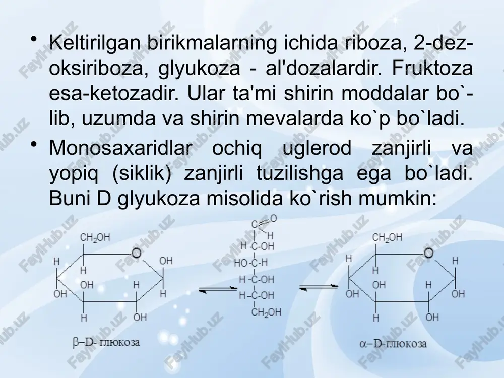 uglevodlar sinflanishi uglevodlar - Page 5