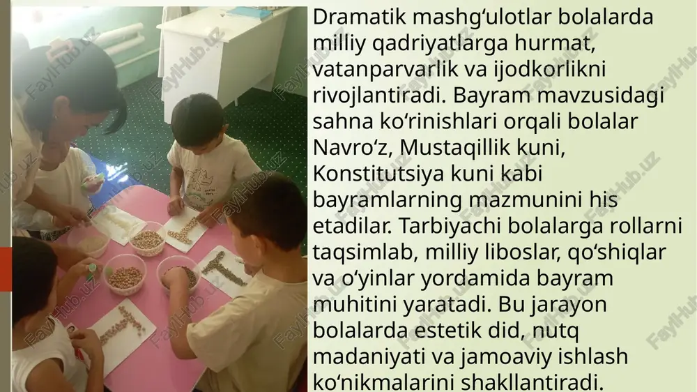 dramatik mashgʻulotlarda milliy bayramlarni aks ettirish. - Page 5