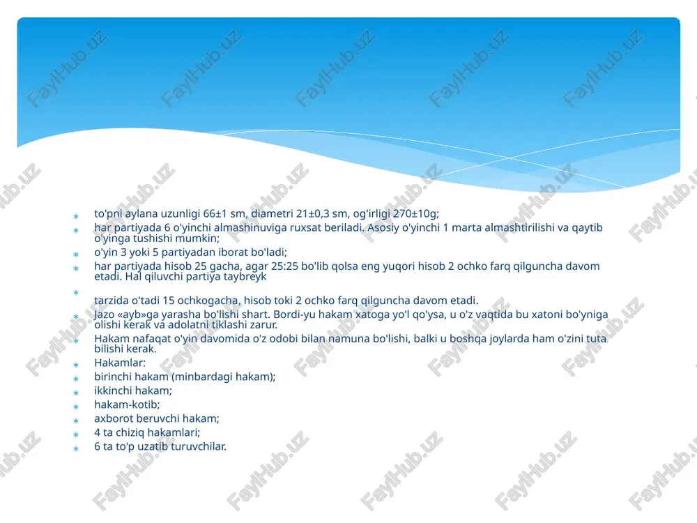 rqa chiziq o'yinchilari va «libero»ni hujum zarbasi; «libero»ni oldingi zonadan yuqoridan uzatilgan to'piga hujum zarbasi qo'llanilganda. image2.jpeg /docprops/thumbnail.jpeg