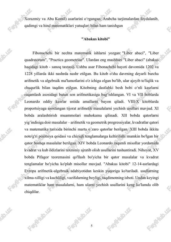 r bir keyingi raqam oldingi ikkitasini qo'shish orqali olinadi. agar fibonachchi ketma-ketligining har qanday atamasi o‘zidan oldingisiga (masalan, 13:8) bo‘linsa, natijada 1,61803398875 irratsional qiymati atrofida o‘zgarib turadigan qiymat paydo bo‘ladi... va ba’zan undan oshib ketadigan, ba’zan esa unga etib bormaydi. ammo abadiylikni bunga sarflagandan keyin ham, oxirgi o'nlik raqamgacha nisbatni aniq bilish mumkin emas. qisqacha biz uni 1.618 deb yozamiz 1:1 = 1,0000, bu ph dan 0,6180 ga kam. 2:1 = 2,0000, bu ph dan 0,3820 ga ko'p 3:2 = 1,5000, bu ph dan 0,1180 ga kam. 5:3 = 1,6667, bu ph dan 0,0486 ga ko'p 8:5 = 1,6000, bu ph dan 0,0180 ga kam. fibonachchi yig'indisi ketma-ketligi bo'ylab harakatlanar ekanmiz, har bir yangi atama keyingisini ajratadi va erishib bo'lmaydigan ph ga yaqinlashadi. fibonachchi ketma-ketligining istalgan a'zosini keyingisiga bo'lganda, natija shunchaki 1,618 ga teskari bo'ladi (1: 1,618 = 0,618). ammo bu ham juda g'ayrioddiy, hatto ajoyib hodisa. asl nisbat cheksiz …