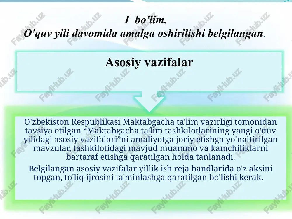 atini tashkil etish oktyabr 2023 yil metodist va ijodiy guruh 5. dmtt miqyosida tarbiyalanuvchilar va ota-onalar bilan o‘tkaziladigan ko‘rik- tanlov va musobaqalarni tashkil etish noyabr 2023 yil metodist va ijodiy guruh pedagogik jarayonni jamoa bo'lib kuzatish ochiq mashg'ulotlarni kuzatish masalalar mazmuni o'tkazish muddati mas'ul bajarilgani xaqida ma'lumot 1 “jonajon o'zbekistonim, mangu bo'l omon!” tayyorlov guruhida integratsiyalashgan ochiq mashg'ulot. sentyabr 2022 jo'raeva z, tayyorlov guruh tarbiyachisi 2 “men va mening do'stlarim” nomli haftalik mavzu bo'yicha katta guruhida ochiq mashg'ulot. sentyabr 2022 jo'raeva z, tayyorlov guruh tarbiyachisi 3 “oltin kuz” nomli haftalik mavzu bo'yicha 1-o'rta guruhida ochiq mashg'ulot. oktyabr 2022 botirova m, o'rta guruh tarbiyachisi 4 “non hammasiga sarkor” nomli haftalik mavzu bo'yicha 2-o'rta guruhida ochiq mashg'ulot. oktyabr 2022 sharipova d, kichik guruh tarbiyachisi 5 “transport bilan tanishuv” nomli haftalik mavzu bo'yicha kichik guruhida ochiq mashg'ulot. noyabr 2022 nodirova s, 2-o'rta guruh tarbiyachisi 6 “ehtiyotkor piyoda” mavzusida qisqa muddatli guruhida integratsiyalashgan ochiq …