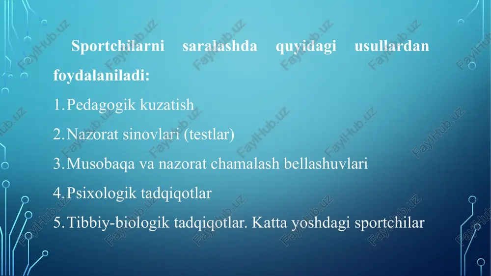 taekvondo sport turida saralash va uning ahamiyati - Page 5