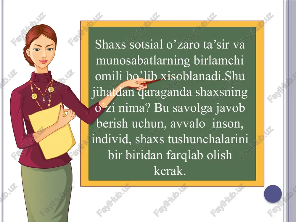 shaxsning rivojlanishi, tarbiyasi va ijtimoiylashuvi - Page 5