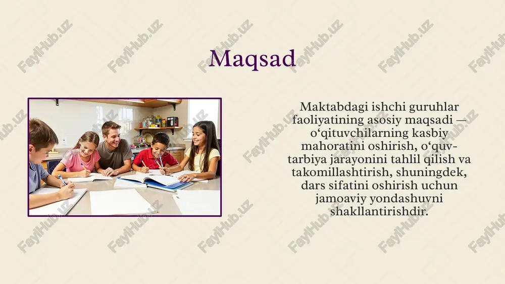 maktabda ishchi guruhlar faoliyatini to'g'ri tashkil qilish - Page 5