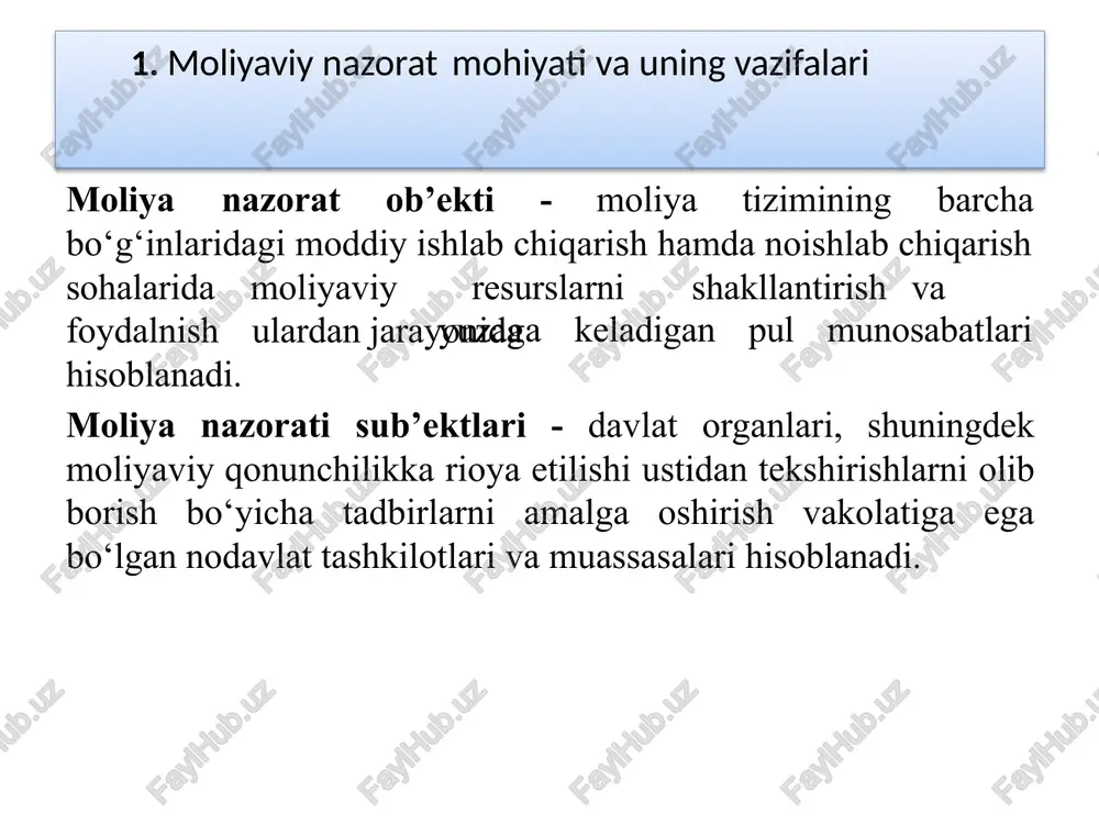 moliyaviy nazorat va huquqiy tartibga solish - Page 5