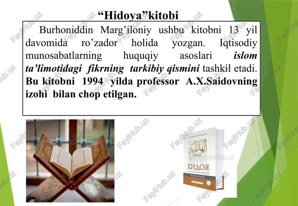 o‘lib, u yerda 7 yil ishlagan. muallifning ilmiy adabiyotlarda qisqacha “geodeziya” deb yuritiladigan “turar joylar orasidagi masofani tekshirish uchun joylarning oxirgi chegaralarni aniqlash“ nomli astronomiya va geografiyaga bag'ishlangan asari 1025-yilda yozib tugatildi. beruniy hunar o‘rganmoq uchun mehnat qilish zarur beruniy mehnatni turlarga ajratib, ularning har qaysisi alohida talab va ehtiyojlar asosida vujudga kelishini ko‘rsatib berdi. binokor, ko‘mir qazuvchi, hunarmand, fan sohiblari mehnatini og‘ir mehnat deb biladi. ilm, ma‘rifat zahmatkashlari mehnatiga ta‘rif berish, ilm olish, o‘qish eng kerakli mehnat ekanligini isbotlaydi. beruniy og‘ir jismoniy mehnat qiluvchilar, ya‘ni konda ishlovchilar, yer ostida gavhar qidiruvchilar, «mineralogiya» asarida keng mulohaza yuritadi. beruniy fikriga ko‘ra, kishilar o‘z zaruriy extiyojlarini qondirish uchun uyushgan xolda yashash va ishlashga majburdirlar. extiyojlar turli-tuman va ko‘p bo‘lganligi uchun insonlar birlashgan xolda turar joy va shaharlar yaratishga intiladilar, deb xisoblaydi. shuningdek, u davlatning paydo bo‘lishini ham extiyoj tufayli deb uylagan. eng muhim g‘oya shuki, barcha qimmatli narsalar inson mehnati bilan yaratiladi …