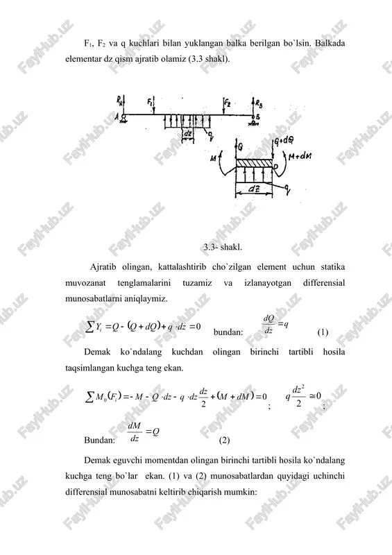 ng å = 0 i y 0 = - - qy qz r a qz r qy a - = ( ) å = i f m 0 0 2 = + + × - mx z qz z r a 2 2 z q z r mx a - × = ( ) 0 = × + + - = å dz q dq q q y i q dz dq = ( ) ( ) å = + + × - × - - = 0 2 0 dm m dz dz q dz q m f m i 0 2 2 @ dz q q dz dm = q dz m d = 2 2 ò × = a zy da qy t ò × × = a z da y mx s