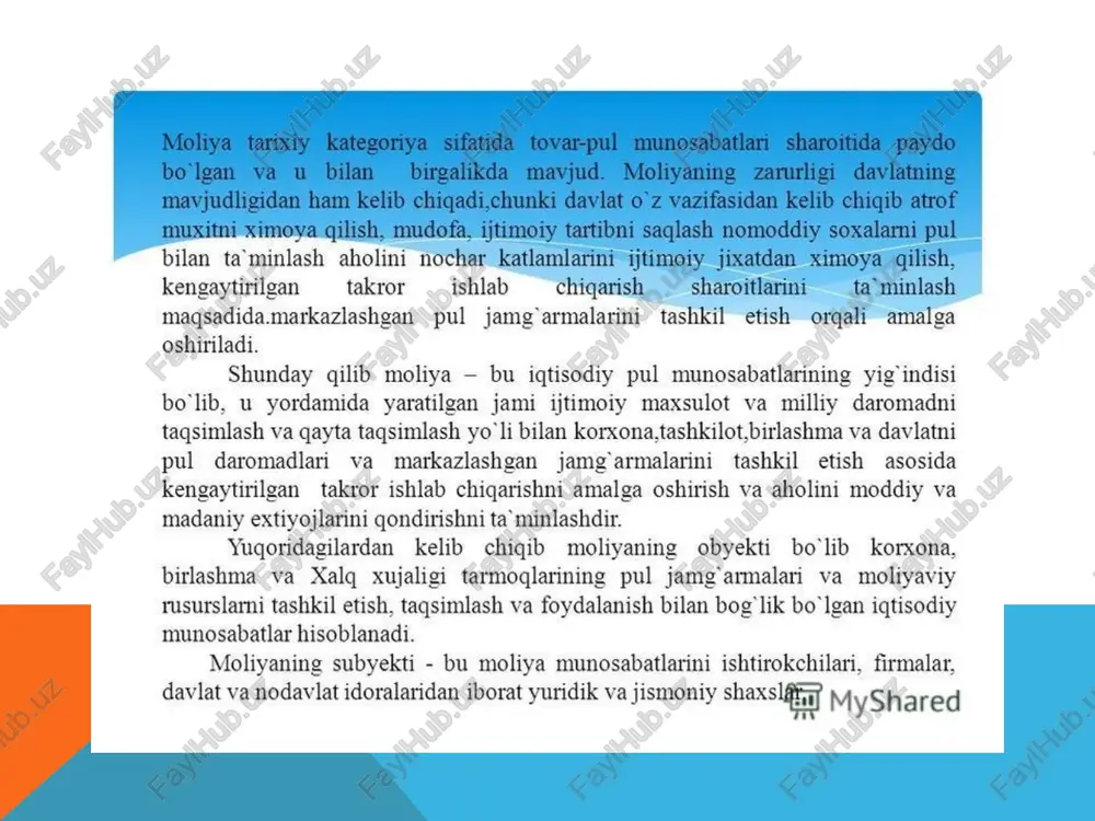 moliya tizimi va moliyaviy siyosat - Page 5