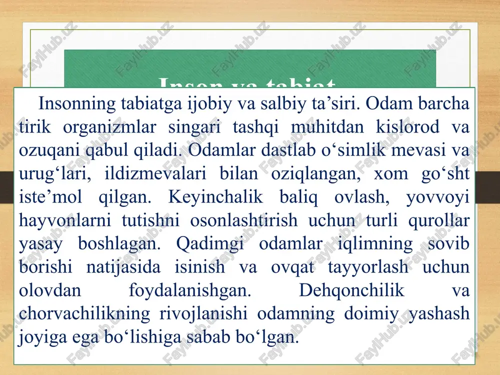 inson tabiatning bir bo’lagi - Page 5