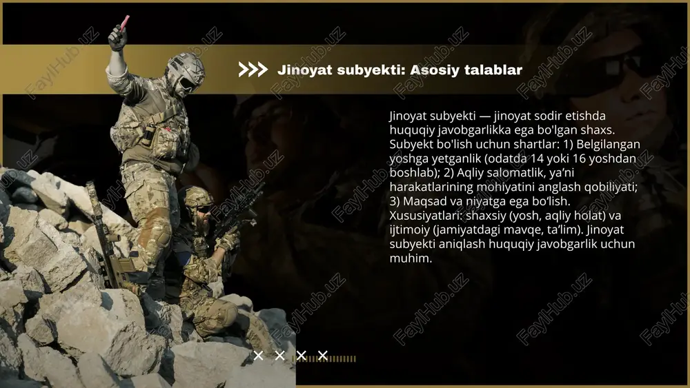 jinoyatning obyekt va subyektlari - Page 5