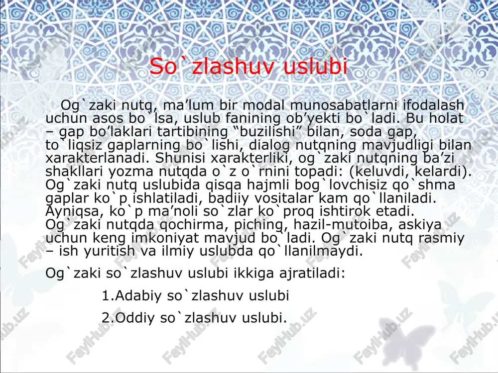 nutqning uslubi turlari - Page 5