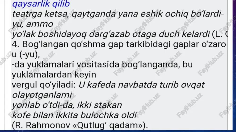 murakkab (koʻpkomponentli)qoʻshmagaplarda tinish belgi - Page 5