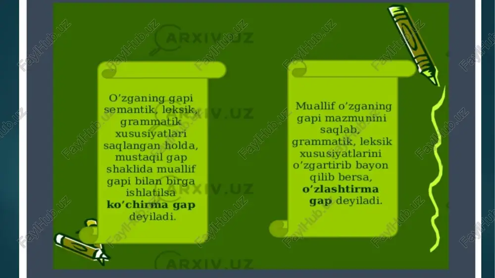 oʻzgagap va uning turlari - Page 5