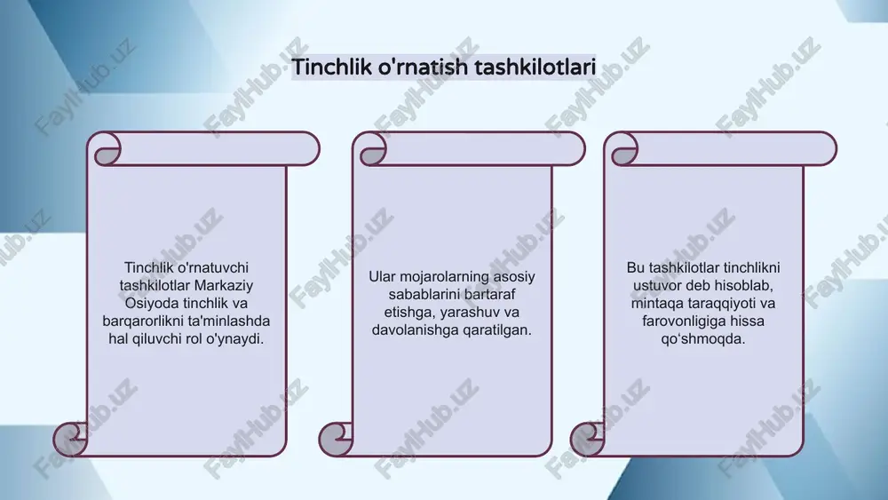 markaziy osiyodatinchlik va barqarorlik ni ta’minlash - Page 5