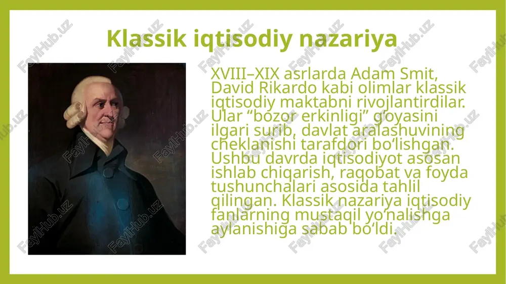 hozirgi zamon iqtisodiy qarashlari evolyutsiyasi - Page 5