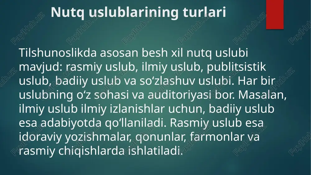 nutq uslublari. rasmiy uslub - Page 5